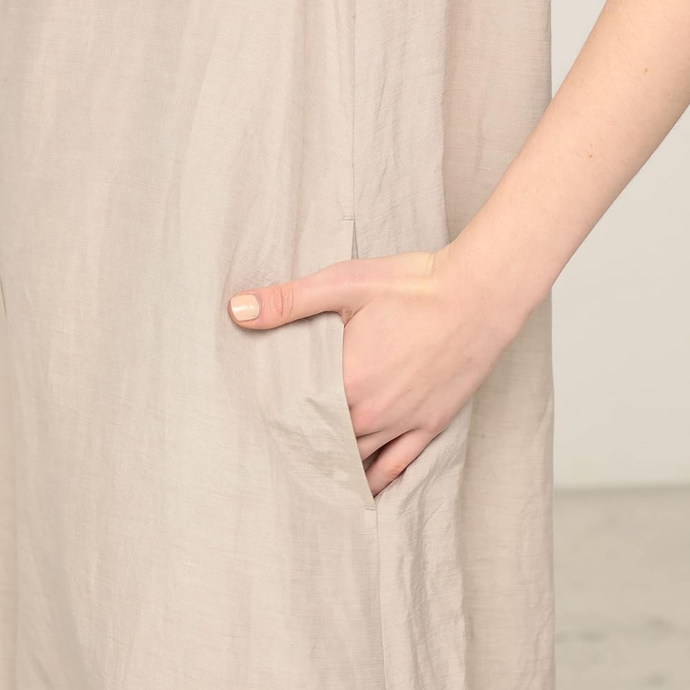 Amazon | [ギャルリー ヴィー] リネンキュプラシルク オールインワン